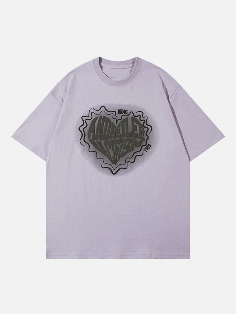 Blanche  T Shirts Aelfric Eden Foam Heart Print Tee - FQS-3552613